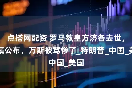 点搭网配资 罗马教皇方济各去世，遗嘱公布，万斯被骂惨了_特朗普_中国_美国
