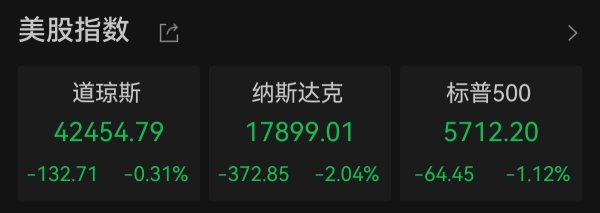 国汇策略 纳指收跌2.04% 英伟达下挫逾5%